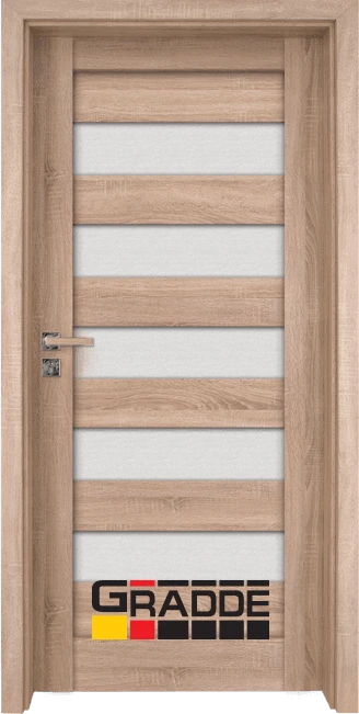 Gradde SerieAaven Glass Verade 1 1 Интериорна врата Gradde Aaven Glas, цвят Сибирска Лиственица