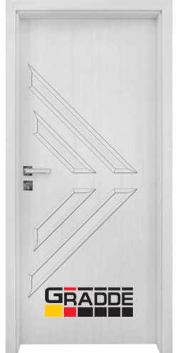 Интериорна врата Gradde, модел Paragon-Glas, цвят Сибирска Лиственица