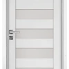 Интериорна врата Gradde, модел Aaven Glas, цвят Бял Мат