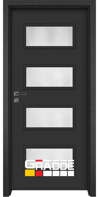 Интериорна врата модел Gradde Blomendal, цвят Антрацит Мат