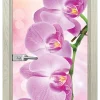 Стъклена врата Print G 13-3 Pink, Избелен дъб