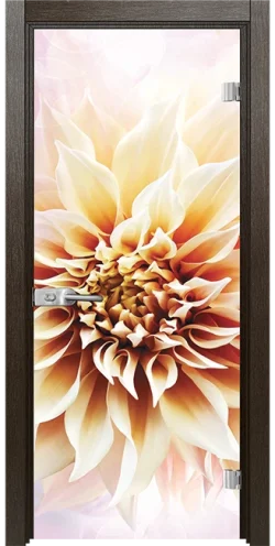 Стъклена врата Print G 13-5, Златен кестен